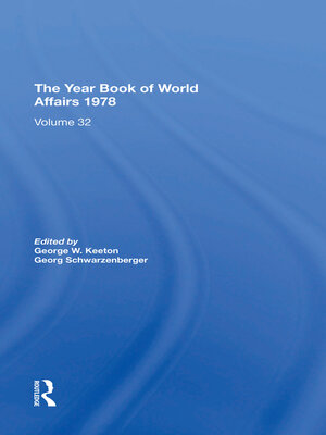 cover image of The Year Book of World Affairs, 1978